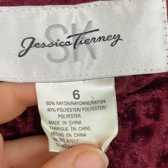 VTG Jessica Tierney Womens Y2K Velvet Burnout Top Size 6 Fairy Grunge Whimsigoth - Picture 6 of 11